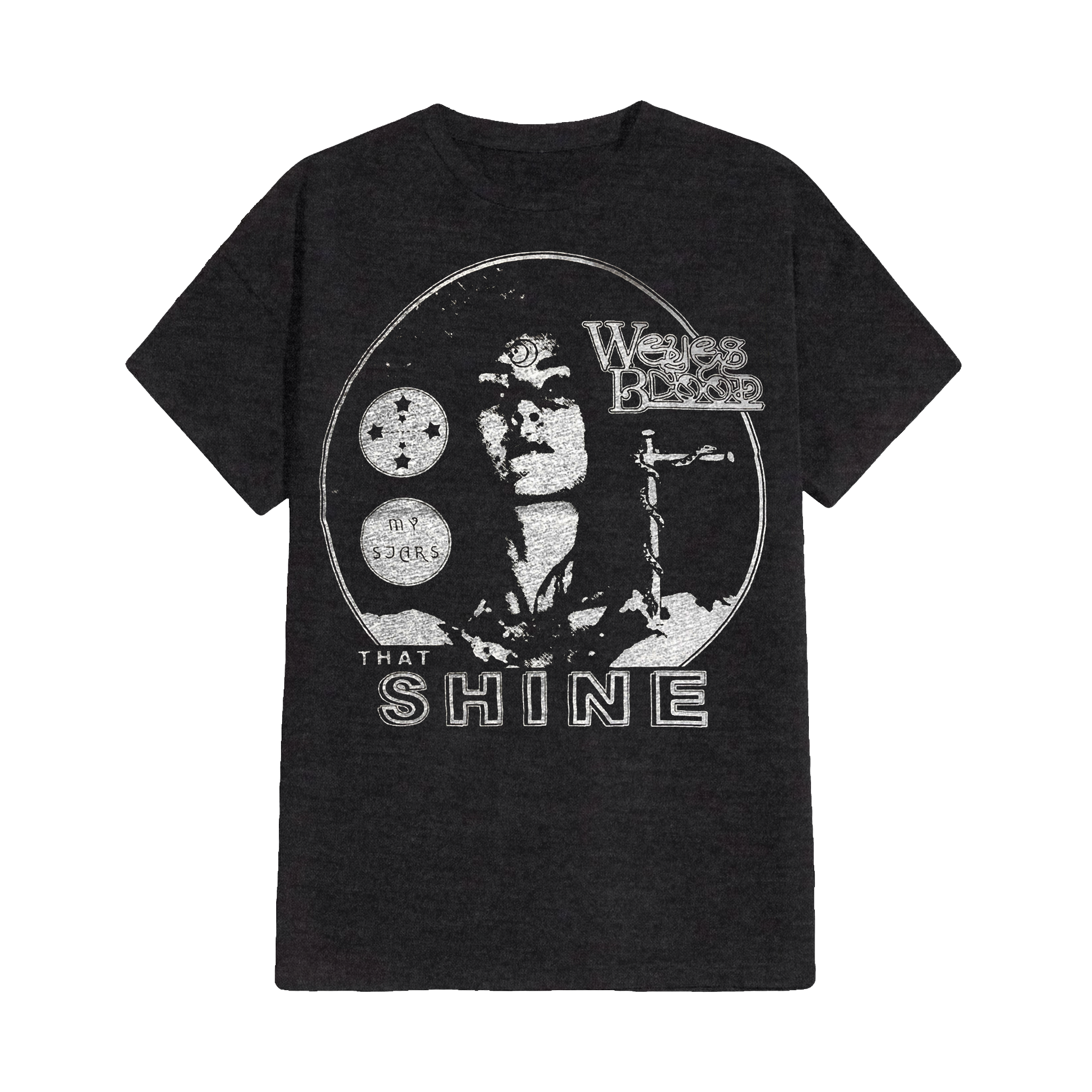 ■BADBLOOD■ Second Skin Contrast T-Shirt Charcoal w-tee24-0 0841. 3D-Lite® 2.0 Lycra® 3/4-Sleeve Oversized Tee - Black